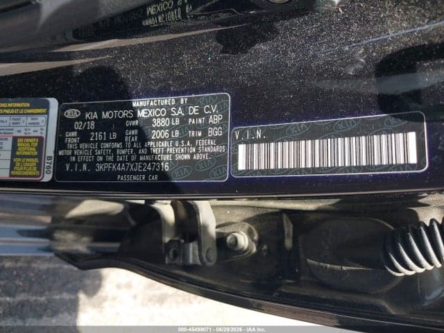 2018 KIA FORTE LX 9