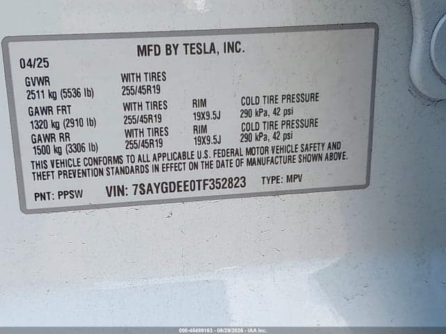 2026 TESLA MODEL Y ALL-WHEEL DRIVE/LONG RANGE LAUNCH SERIES/PREMIUM ALL-WHEEL DRIVE 9