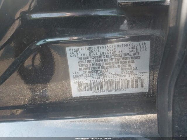 2021 NISSAN SENTRA SV XTRONIC CVT 9