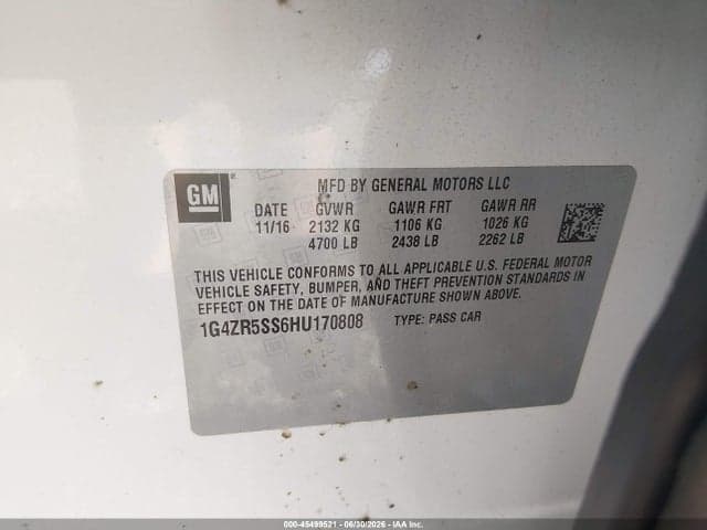2017 BUICK LACROSSE PREMIUM 9