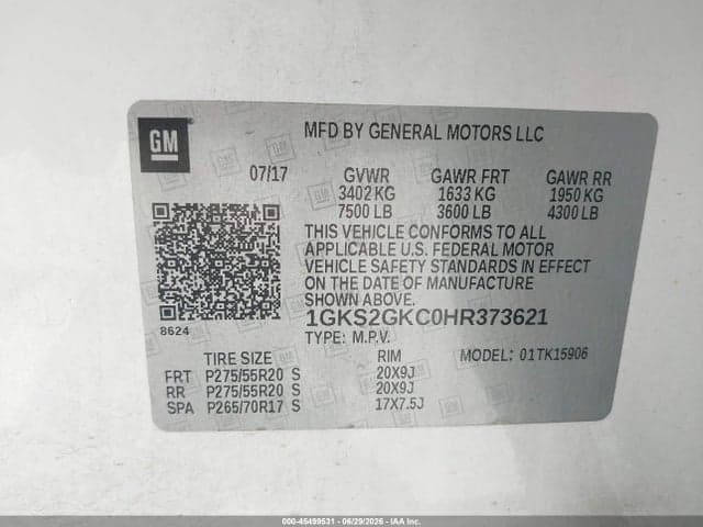 2017 GMC YUKON XL SLT 9