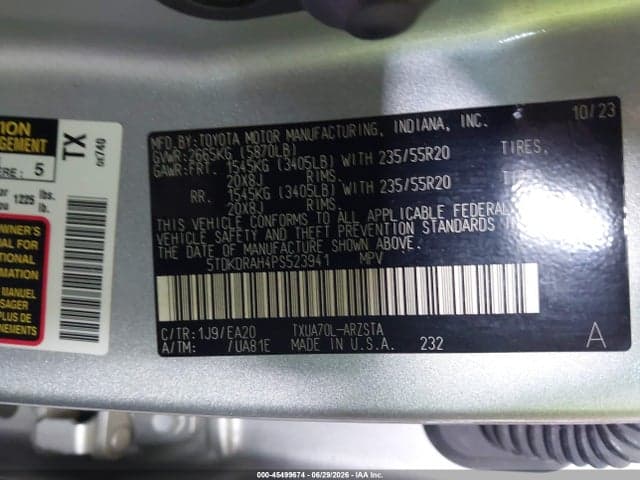2023 TOYOTA HIGHLANDER XSE 9