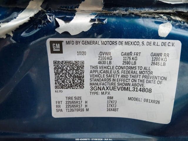 2021 CHEVROLET EQUINOX AWD LT 9