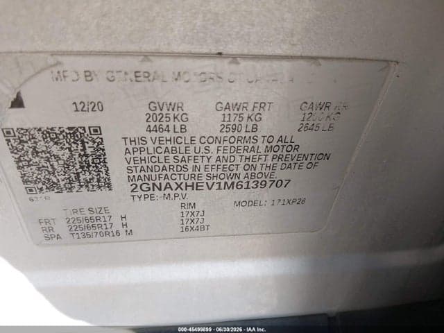 2021 CHEVROLET EQUINOX FWD LS 9