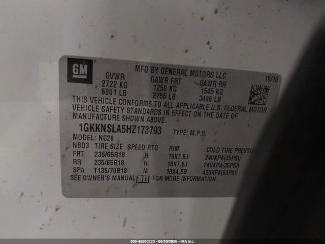 2017 GMC ACADIA SLE-2 9