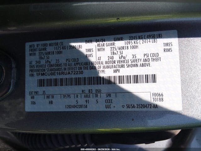 2024 FORD ESCAPE PHEV 9