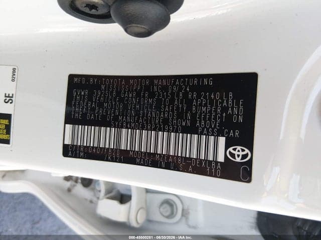 2024 TOYOTA COROLLA LE 9