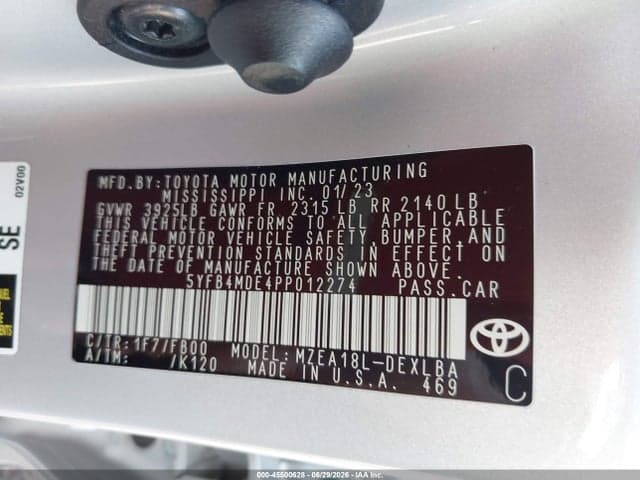 2023 TOYOTA COROLLA LE 9