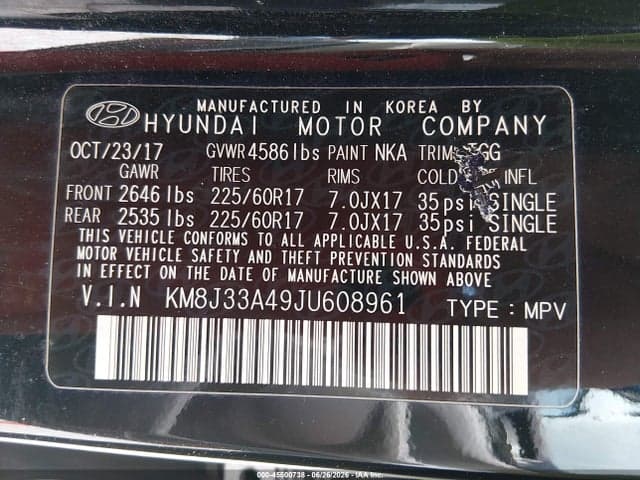 2018 HYUNDAI TUCSON SEL 9