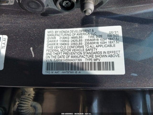 2021 HONDA CR-V 2WD EX 9