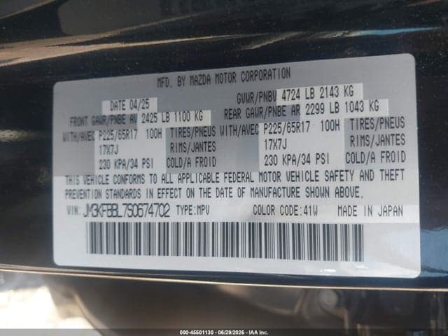 2025 MAZDA CX-5 2.5 S SELECT 9