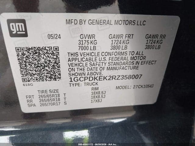 2024 CHEVROLET SILVERADO 1500 4WD SHORT BED LT WITH 2FL 9