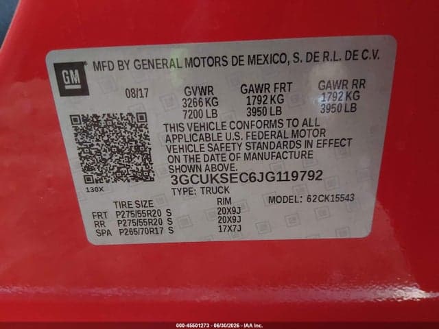 2018 CHEVROLET SILVERADO 1500 2LZ 9