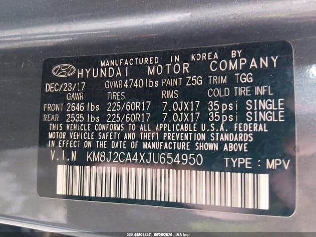 2018 HYUNDAI TUCSON SE 9