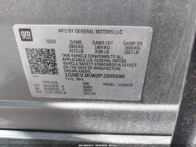 2023 CHEVROLET TRAVERSE AWD RS 9