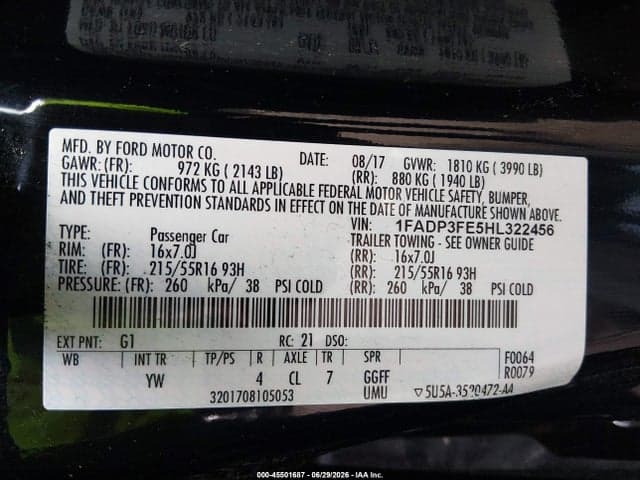 2017 FORD FOCUS SE 9