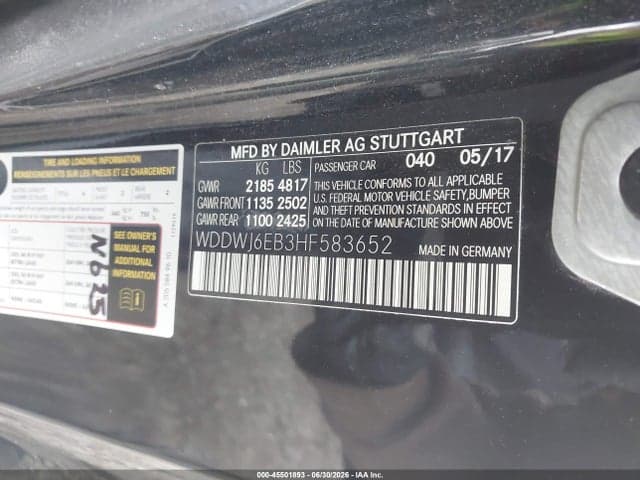 2017 MERCEDES-BENZ AMG C 43 4MATIC 9