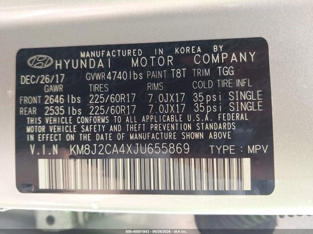 2018 HYUNDAI TUCSON SE 9