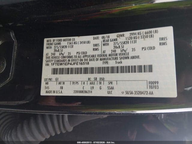 2018 FORD F-150 XLT 9