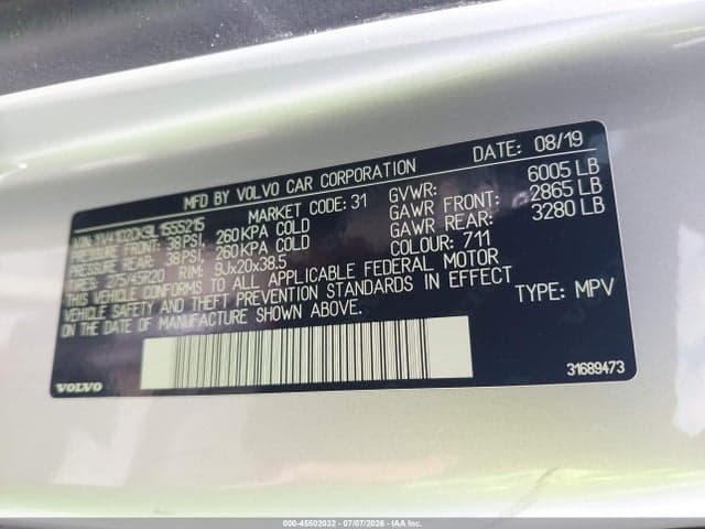 2020 VOLVO XC90 T5 MOMENTUM 7 PASSENGER 9