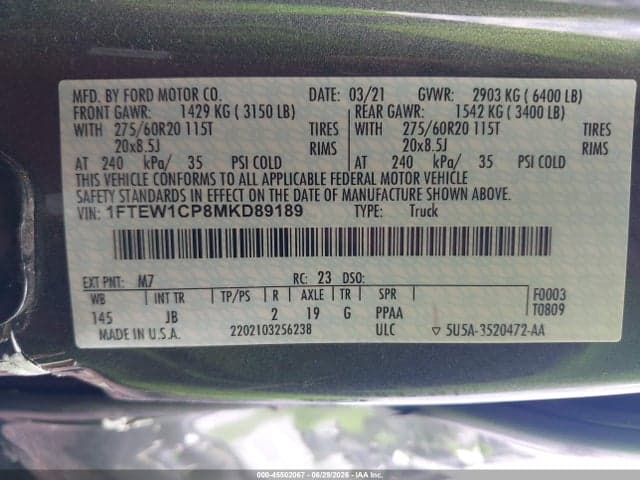 2021 FORD F-150 XL 9