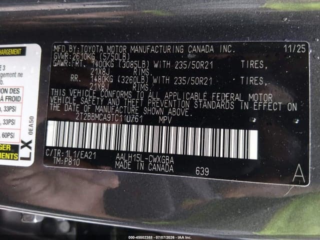 2026 LEXUS RX 350H PREMIUM 9