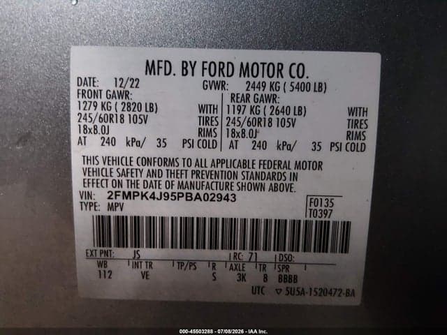2023 FORD EDGE SEL 9