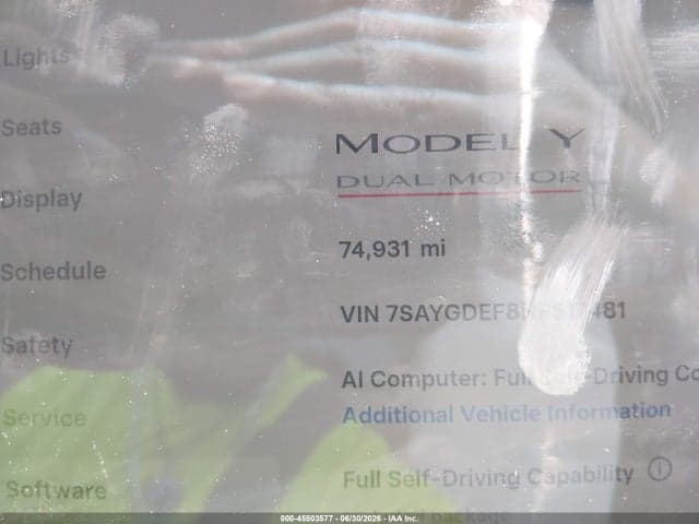 2022 TESLA MODEL Y PERFORMANCE DUAL MOTOR ALL-WHEEL DRIVE 7