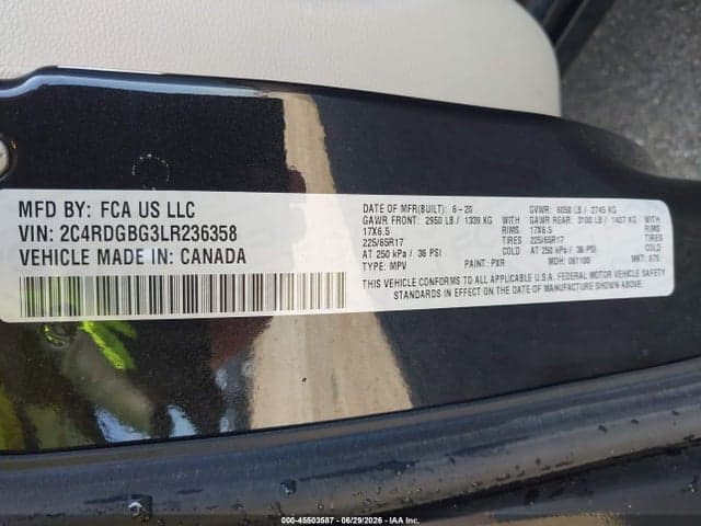 2020 DODGE GRAND CARAVAN SE 9