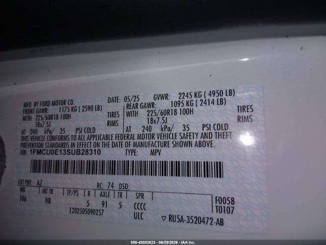 2025 FORD ESCAPE PHEV 9