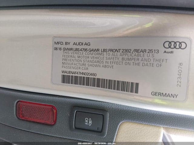 2017 AUDI A4 PREMIUM PLUS 9
