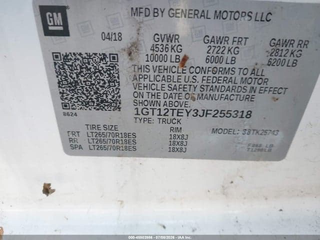 2018 GMC SIERRA 2500HD SLT 9