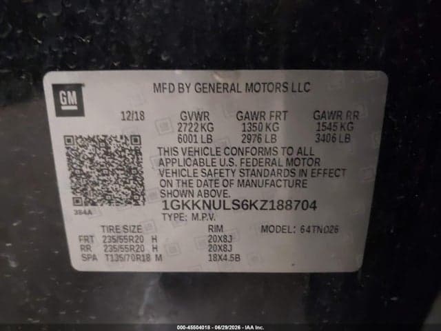 2019 GMC ACADIA SLT-1 2