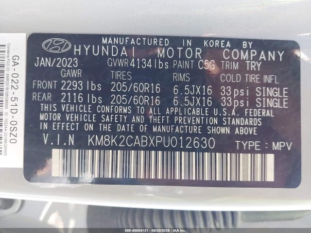 2023 HYUNDAI KONA SE 9