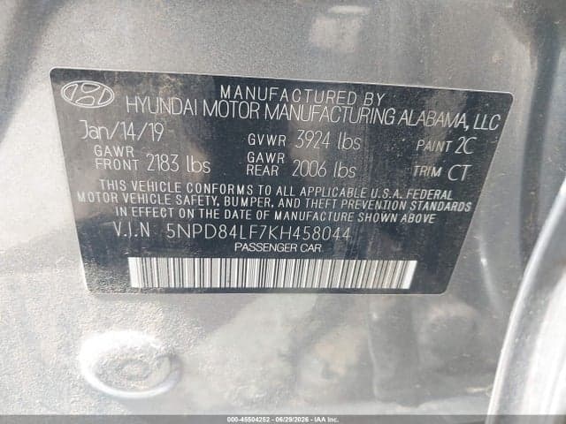 2019 HYUNDAI ELANTRA SEL 9