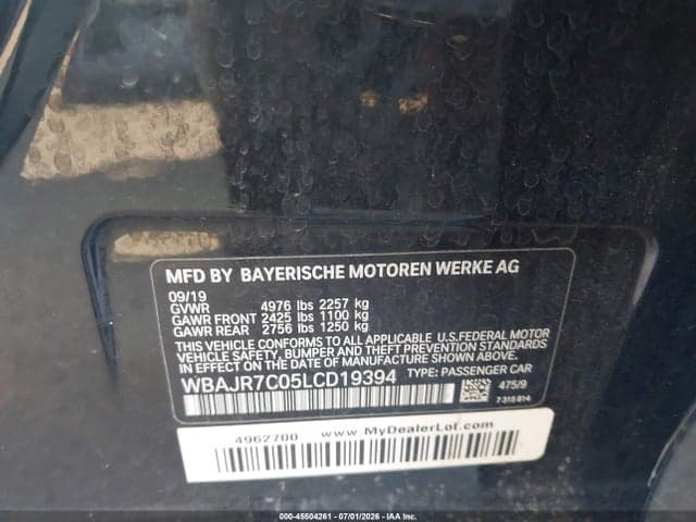 2020 BMW 530I XDRIVE 9