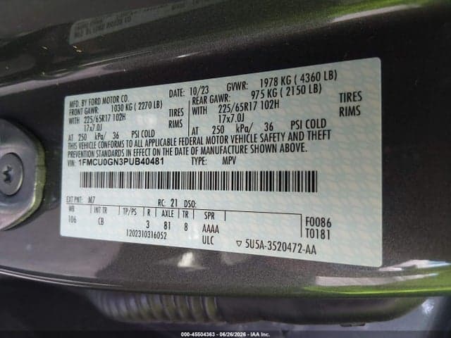 2023 FORD ESCAPE ACTIVE 9