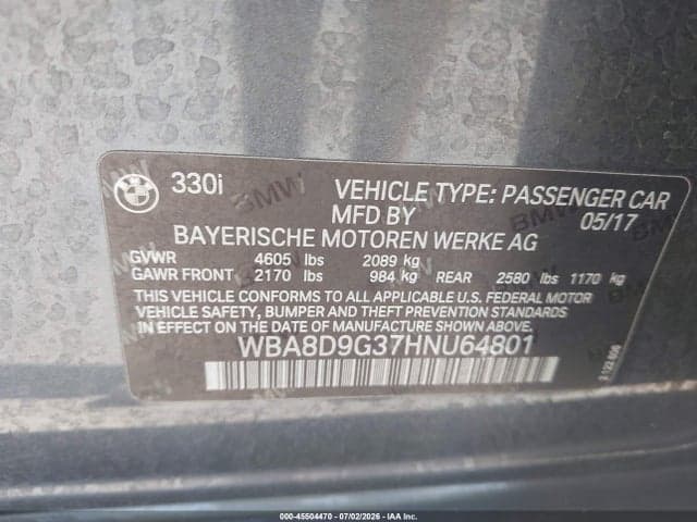 2017 BMW 330I XDRIVE 9