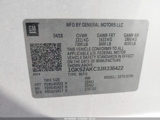 2018 GMC YUKON SLE 9