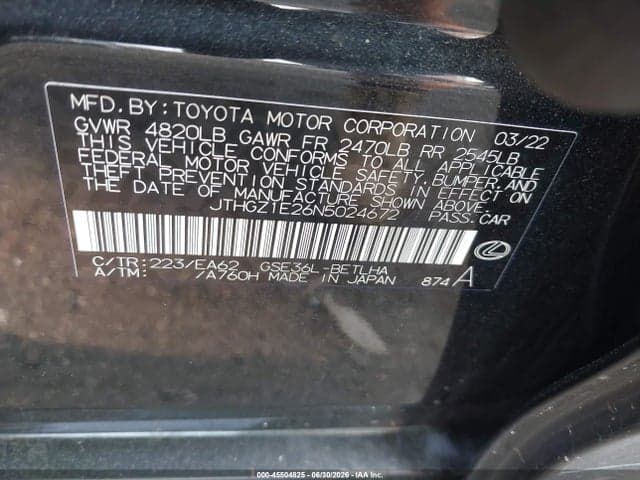 2022 LEXUS IS 350 F SPORT 9