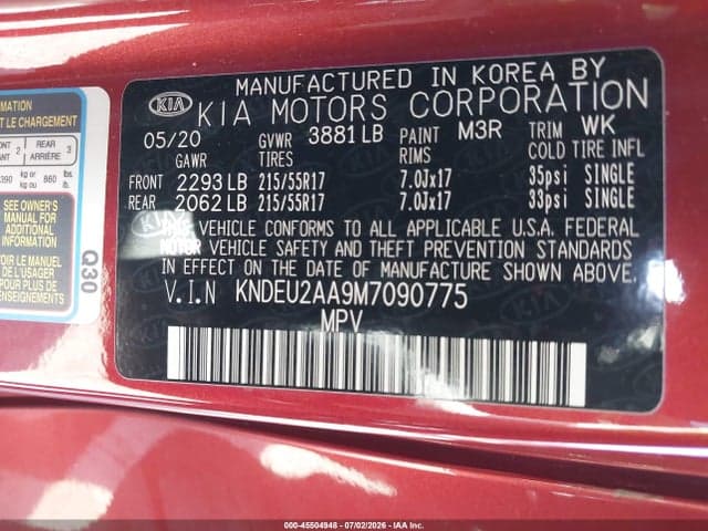 2021 KIA SELTOS S 9