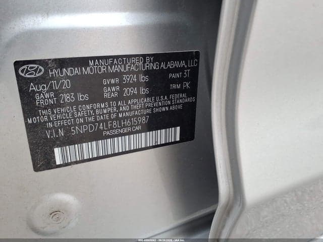 2020 HYUNDAI ELANTRA SE 9