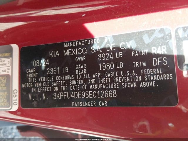 2025 KIA K4 EX 9