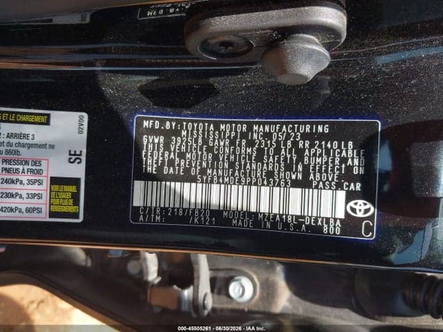 2023 TOYOTA COROLLA LE 9
