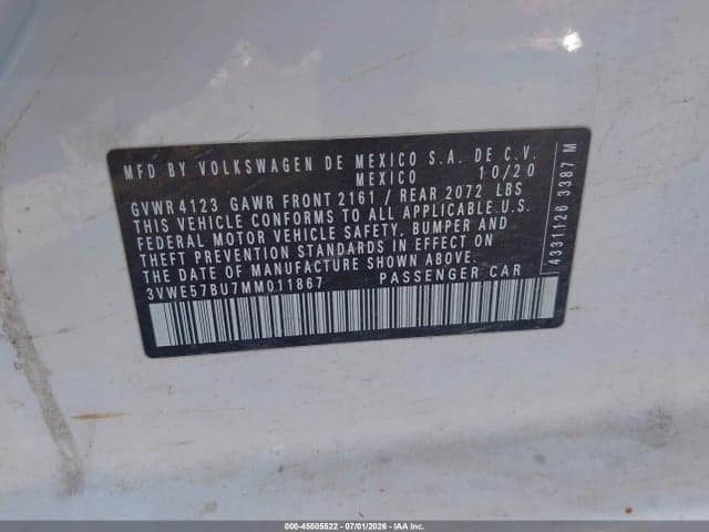 2021 VOLKSWAGEN JETTA 1.4T SEL 9