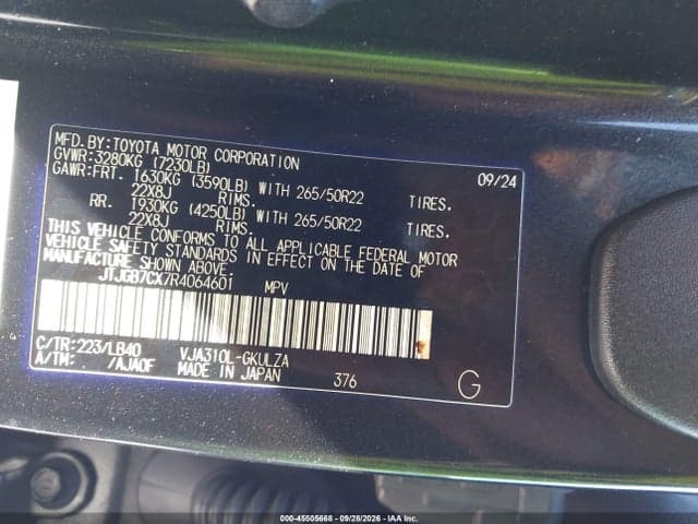 2024 LEXUS LX 600 LUXURY 9