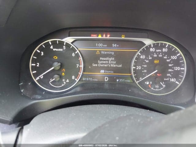 2022 NISSAN ALTIMA SR FWD 7