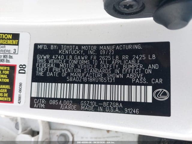 2024 LEXUS ES 350 9