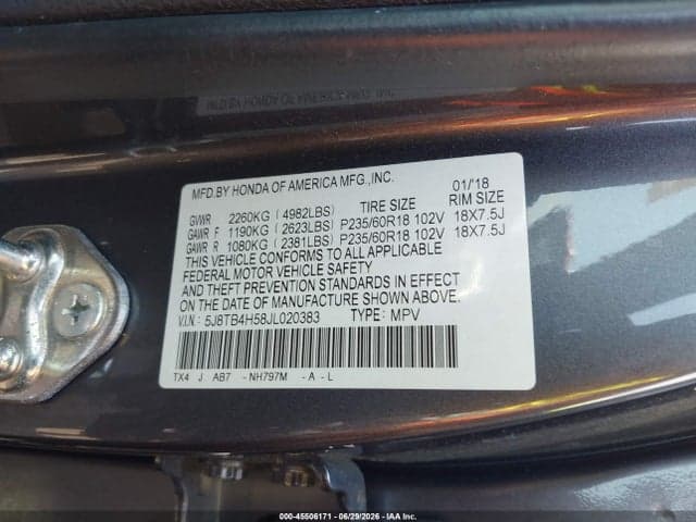 2018 ACURA RDX TECHNOLOGY ACURAWATCH PLUS PACKAGES/TECHNOLOGY PACKAGE 10