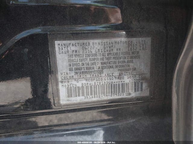 2022 NISSAN SENTRA S XTRONIC CVT 9